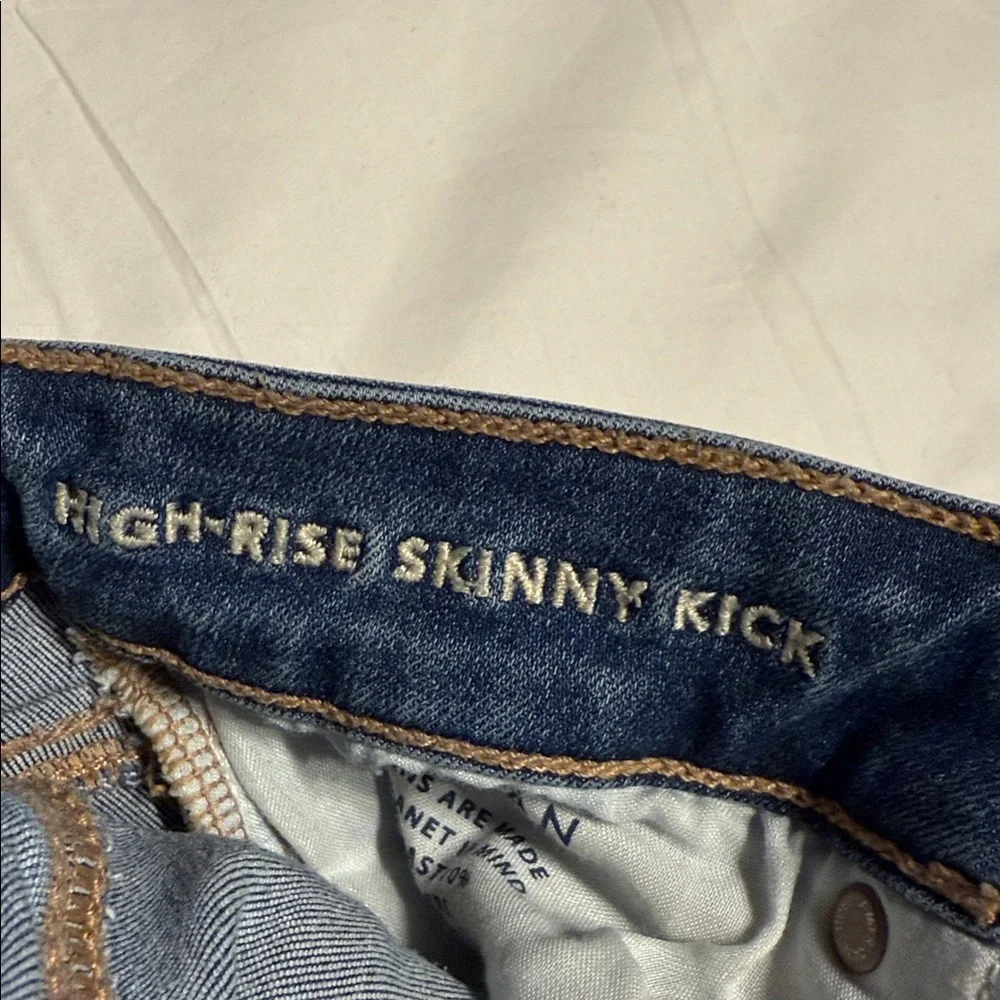 American Eagle high rise skinny kick jeans - Picture 2 of 5